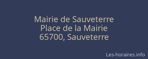 Mairie de Sauveterre
