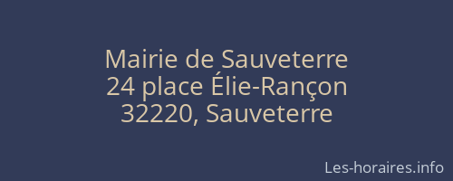 Mairie de Sauveterre