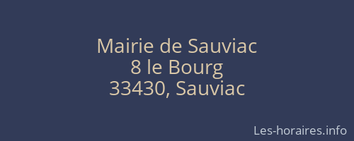 Mairie de Sauviac