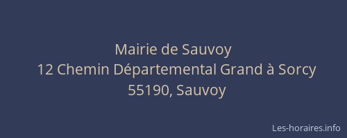Mairie de Sauvoy