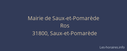Mairie de Saux-et-Pomarède