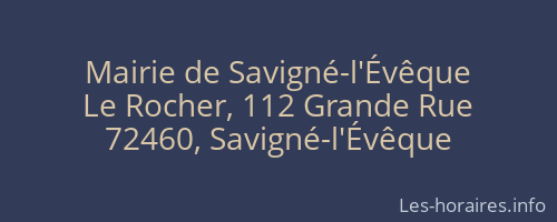 Mairie de Savigné-l'Évêque