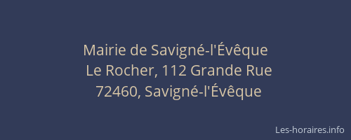Mairie de Savign&eacute;-l'&Eacute;v&ecirc;que