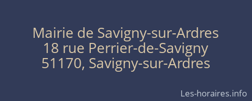 Mairie de Savigny-sur-Ardres