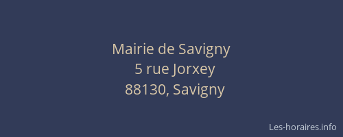 Mairie de Savigny