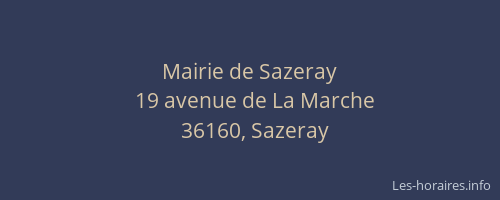 Mairie de Sazeray