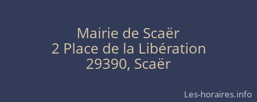 Mairie de Scaër
