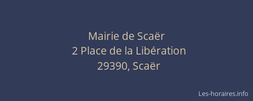 Mairie de Scaër