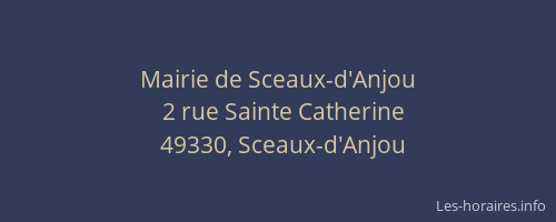 Mairie de Sceaux-d'Anjou