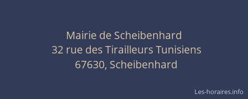 Mairie de Scheibenhard