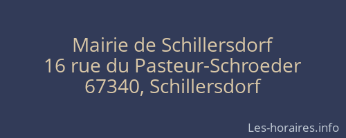 Mairie de Schillersdorf