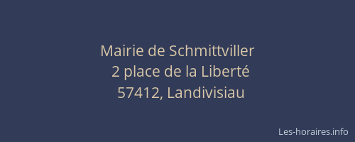 Mairie de Schmittviller
