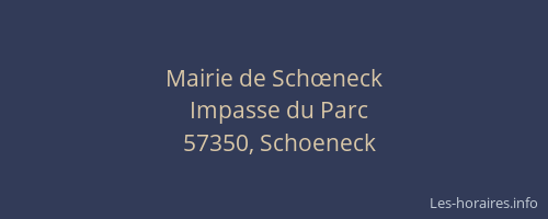 Mairie de Schœneck