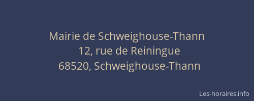 Mairie de Schweighouse-Thann