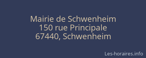 Mairie de Schwenheim