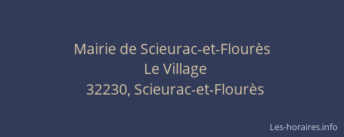 Mairie de Scieurac-et-Flourès