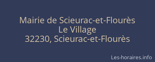 Mairie de Scieurac-et-Flourès