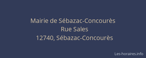 Mairie de S&eacute;bazac-Concour&egrave;s