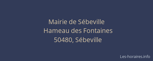 Mairie de S&eacute;beville