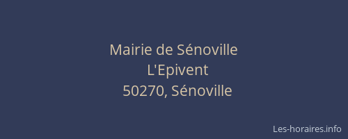 Mairie de S&eacute;noville