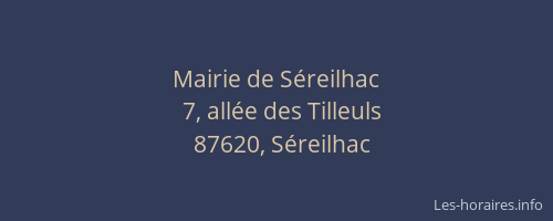 Mairie de S&eacute;reilhac