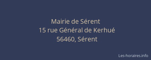 Mairie de S&eacute;rent