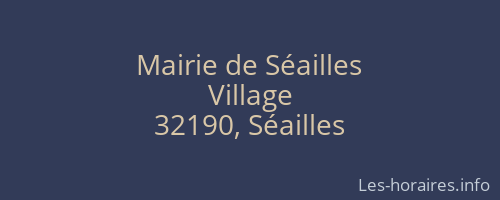 Mairie de Séailles