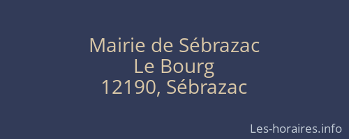 Mairie de Sébrazac