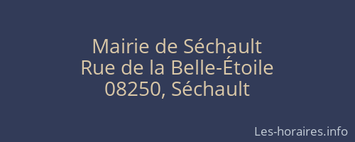 Mairie de Séchault