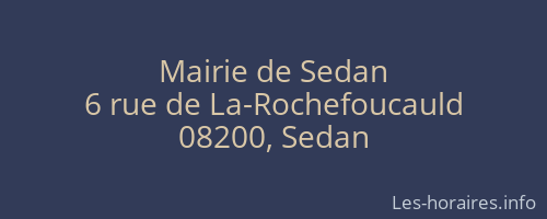 Mairie de Sedan