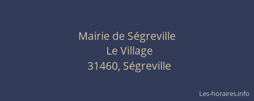 Mairie de Ségreville