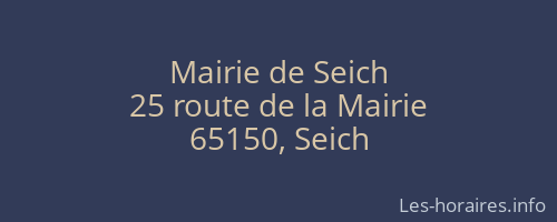 Mairie de Seich
