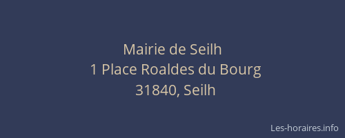 Mairie de Seilh