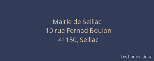 Mairie de Seillac