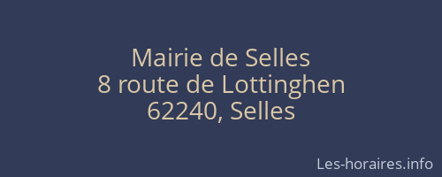 Mairie de Selles