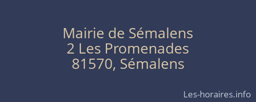 Mairie de Sémalens