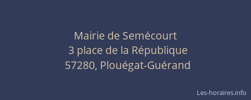 Mairie de Sem&eacute;court