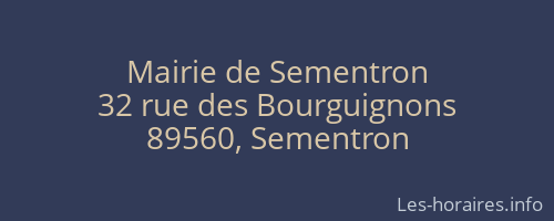 Mairie de Sementron