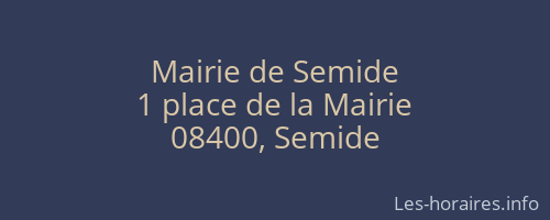 Mairie de Semide