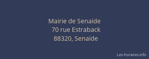 Mairie de Senaide