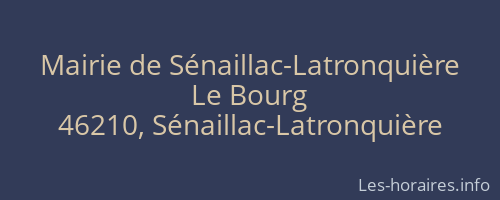Mairie de Sénaillac-Latronquière