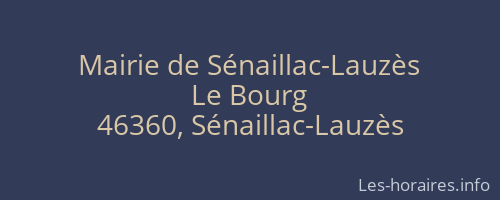 Mairie de Sénaillac-Lauzès