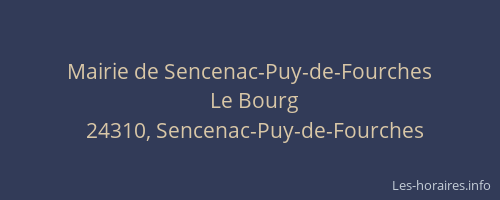 Mairie de Sencenac-Puy-de-Fourches