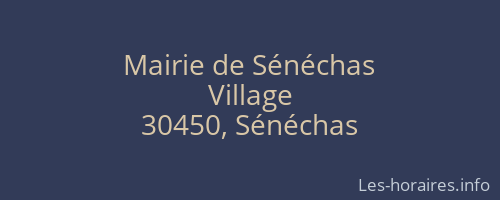 Mairie de Sénéchas