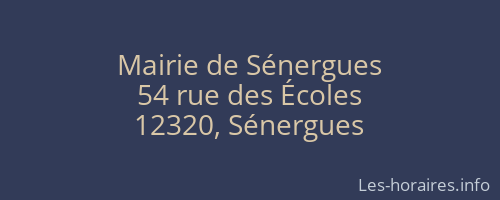 Mairie de Sénergues