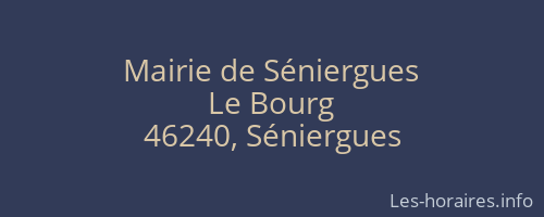 Mairie de Séniergues