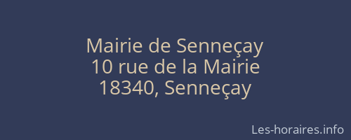 Mairie de Senneçay