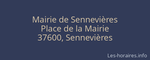 Mairie de Sennevières