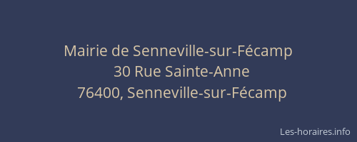 Mairie de Senneville-sur-Fécamp