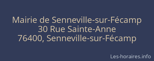 Mairie de Senneville-sur-Fécamp